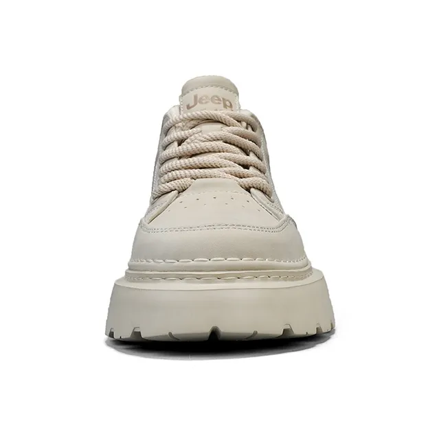 Jeep Mesh Hole Breathable Anti Slip And Wear Resistant Height Increasing Low Top Casual Shoes Men's Sand-5