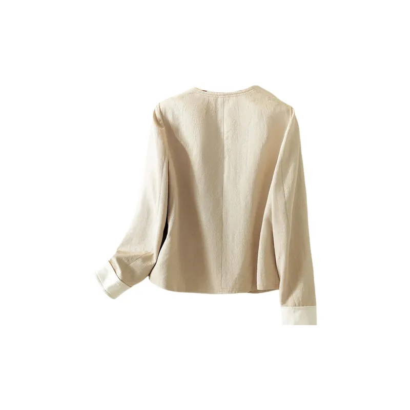 IHIMI Jackets Coats Women's Light Khaki-2