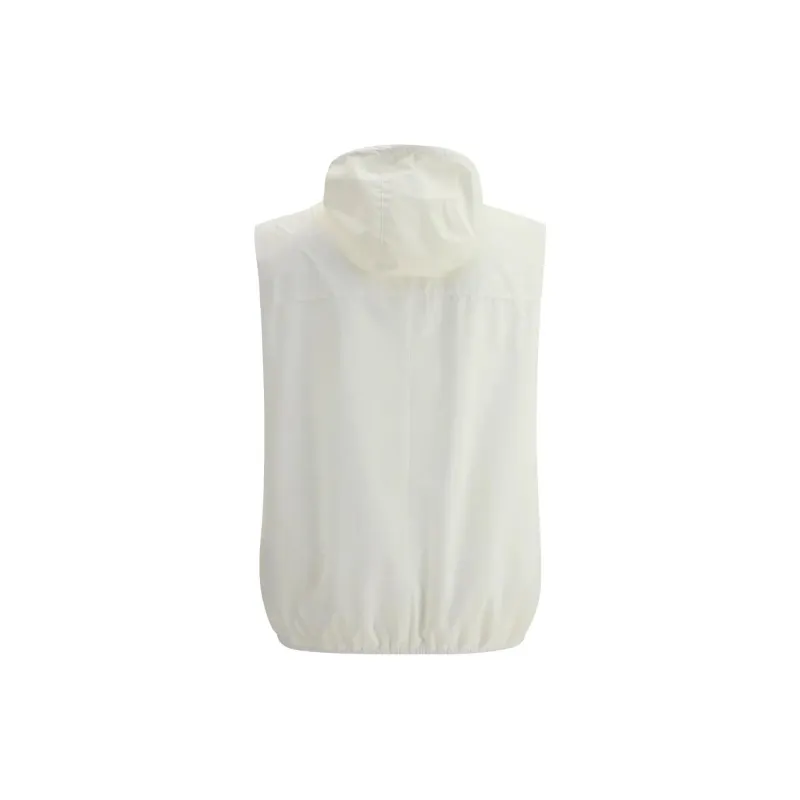 Brunello Cucinelli Logo Embroidered Zip Up Gilet-1