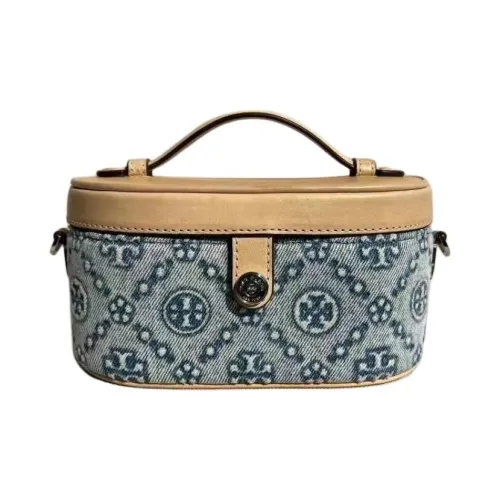 TORY BURCH T Monogram Fabric Makeup Bag Mini Women's Blue