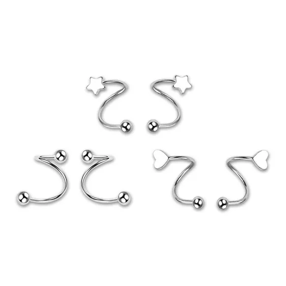 LuluCanaan Titanium Steel Stud Earrings Women's-5
