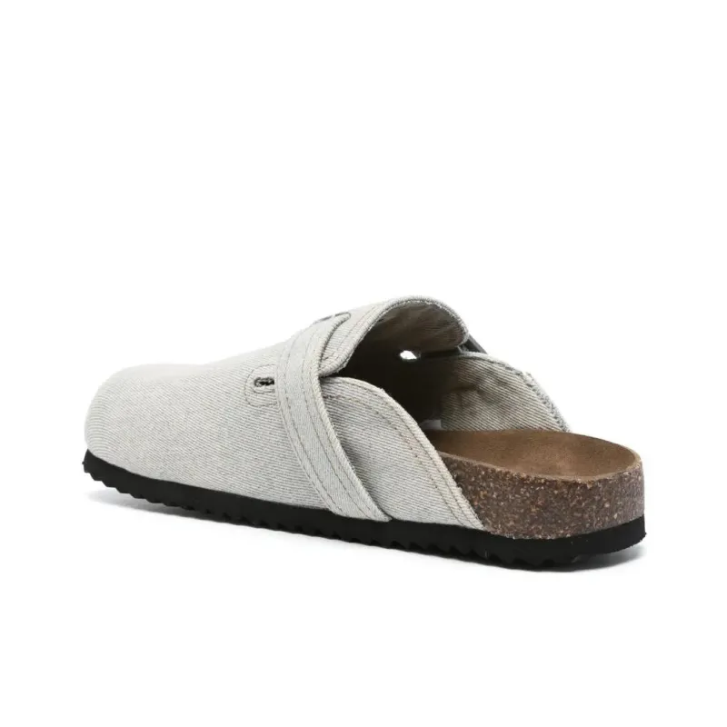 DIESEL Rubber Sole Slip Resistant Closed Toe Slippers Men's Light Blue-3