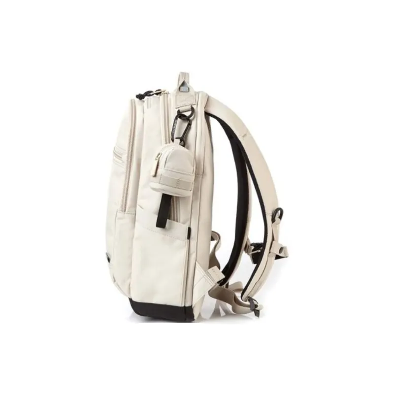 SAMSONITE Fabric Backpack Medium Size Men's Beige Yellow-2