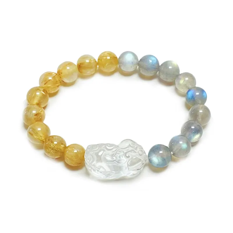Harf Crystal Jade Bracelets Unisex-0