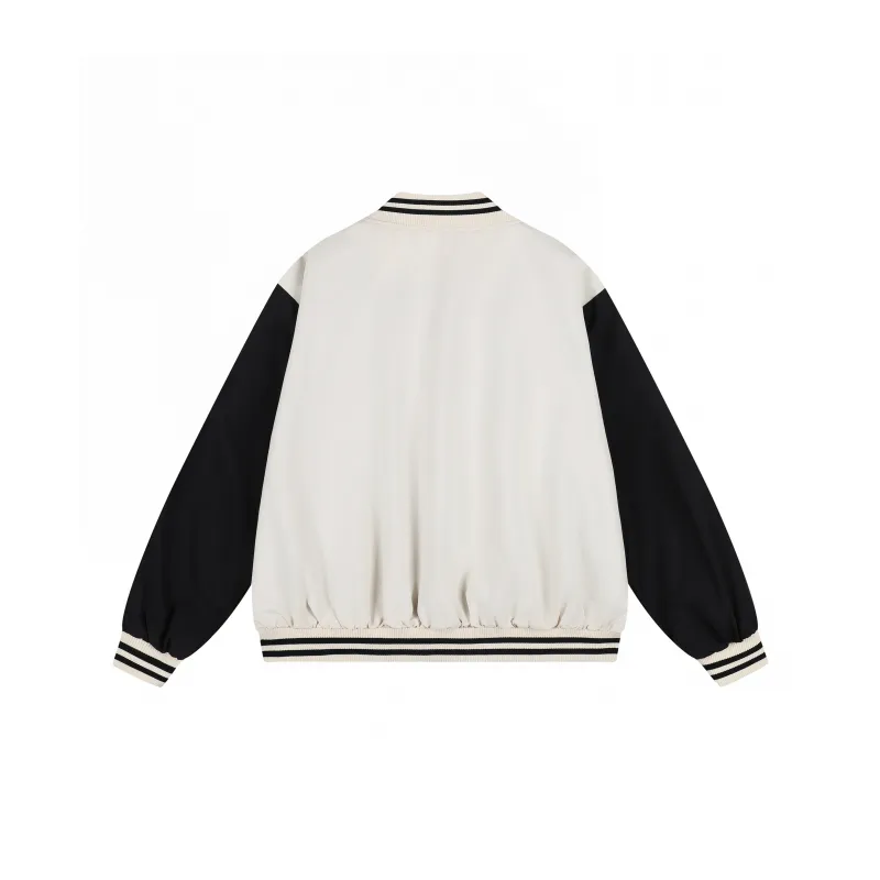 WOKXSS Baseball Jacket Unisex Black-3