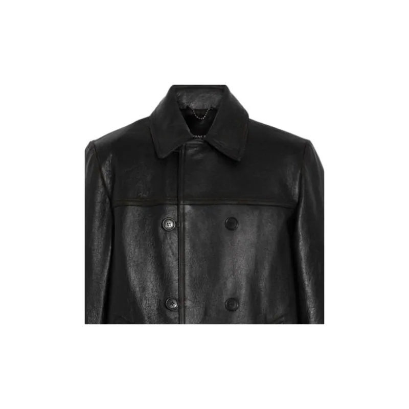 COACH Leather Jackets Women's Black-3