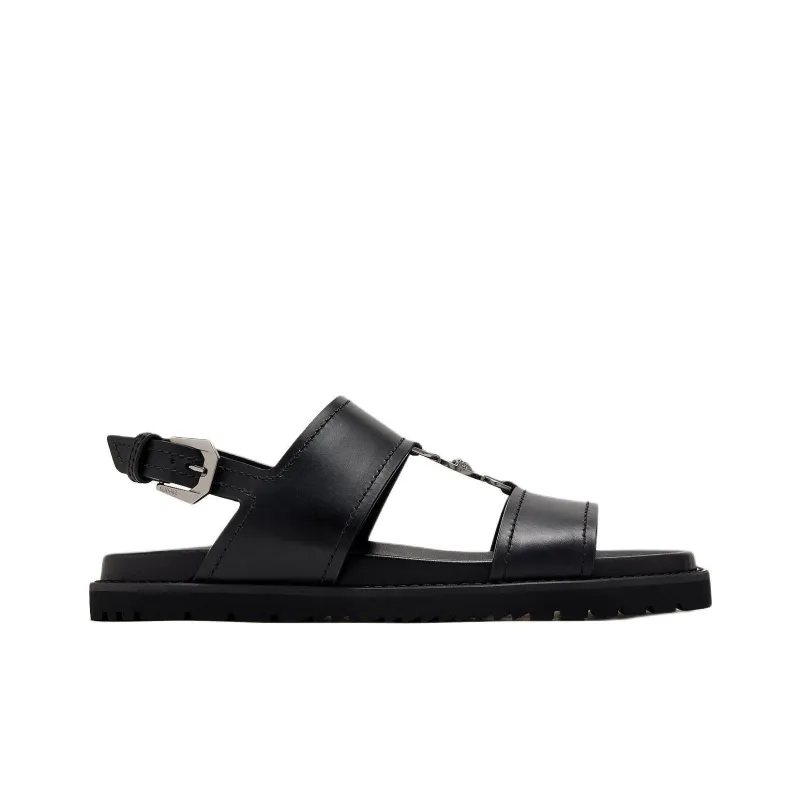 VERSACE Medusa One Strap Sandals Men's Black-1