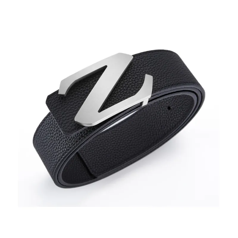 GUSKI Top Grain Cow Leather Belt Husband Elegance Belted Pants Men's Width 3.9cm Gift Box Set-5