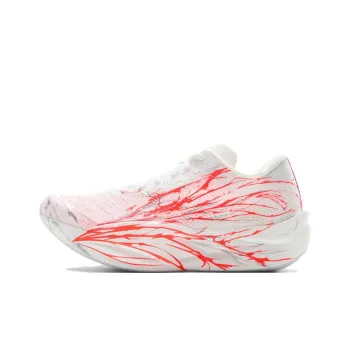 Anta C202 6.0 Slip Resistant Coverage Wear Resistant Low Top Carbon Plate Marathon Running Shoes Women's White Red