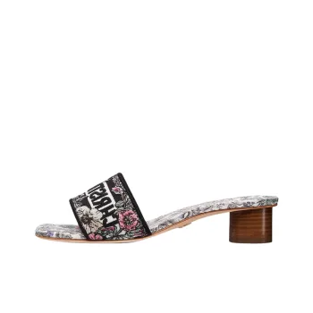 DIOR Dway Slide Slippers 3.5cm Women's White