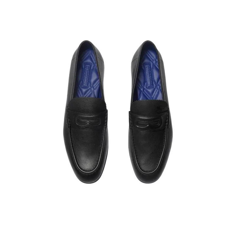 Burberry Pearl Loafers Men's Black-4
