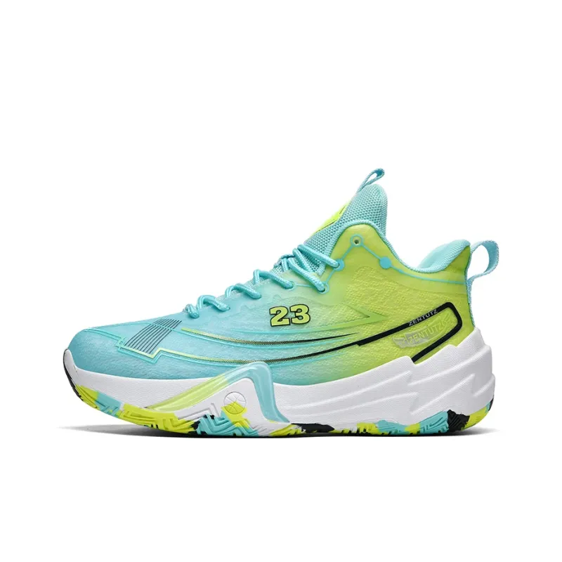 Kuding Cushioning Abrasion Resistant Breathable Mid Top Basketball Shoes Unisex-5