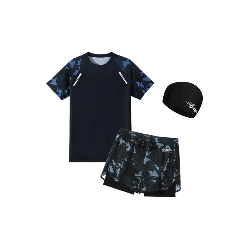 Youyou Swimming Sets Polyester, Elastane Summer Seaside Men's-2