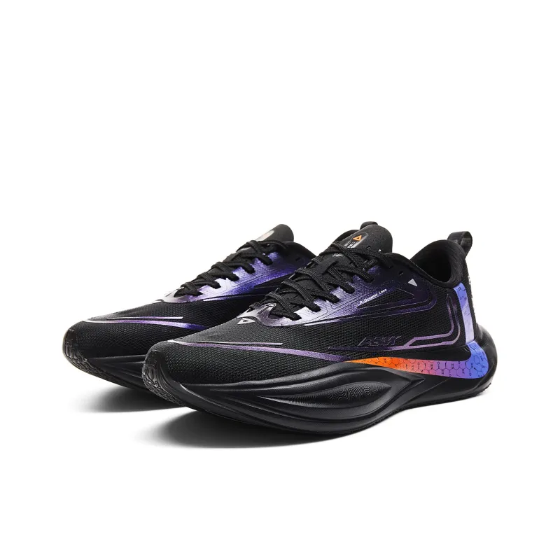PEAK Cushioning Rebound Abrasion Resistant Breathable Anti Rollover Slip Resistant Low Top Running Shoes Men's Black-2