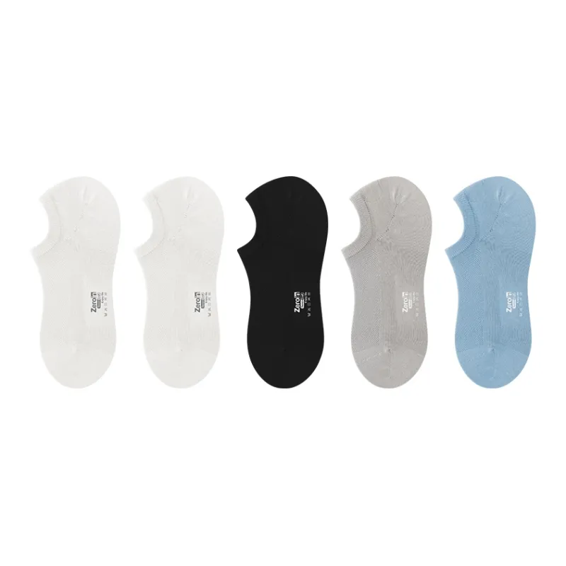 ZEROIN No Show Socks Unisex 5 Pack-44
