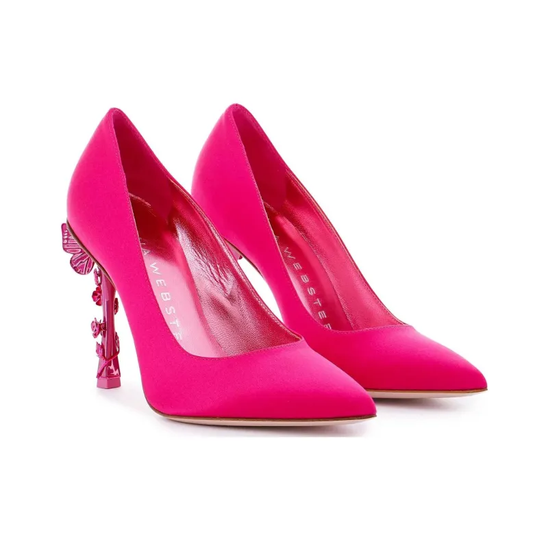 Sophia Webster Enchantress Slim Heel High Heels 10cm Women's Fuchsia-2