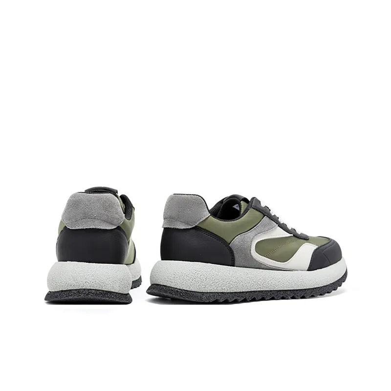 KANGLONG Anti Slip And Wear Resistant Height Increasing Low Top Casual Shoes Men's-5