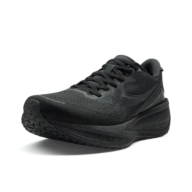 XTEP Cushioning Wear Resistant Rebound Low Top Carbon Sheet Training Running Shoes Men's Black-1