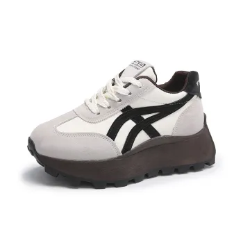 Nrillo Cushioning Anti Slip Wear Resistant Coverage Balance Height Increasing Rebound Low Top Casual Shoes Women's