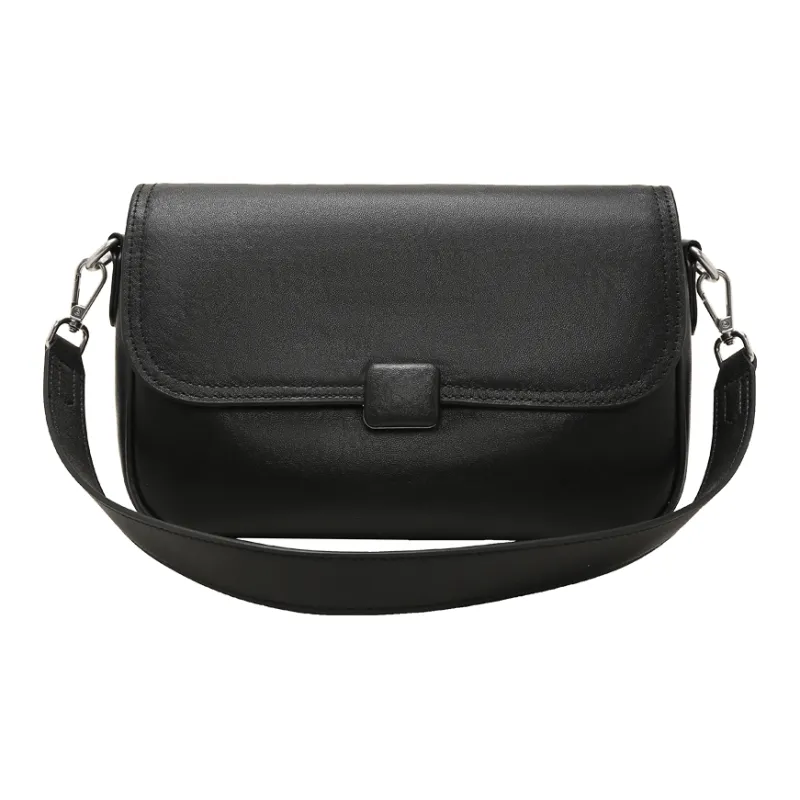 Safiya Cow Leather With Synthetic Leather Shoulder Bag Women's Chocolate-5