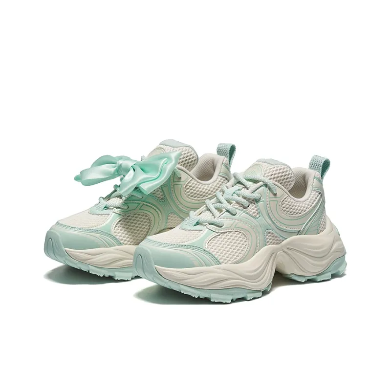 Palladium Paladin Casual Shoes Vintage Fashion Trend Round Tip Chunky Sneakers For Women's-2