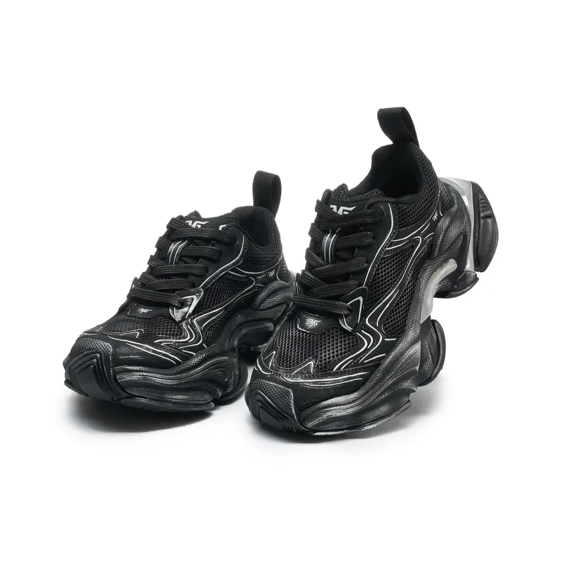 LEECAT STUDIO Slip Resistant, Abrasion Resistant, Breathable Low Top Chunky Sneakers Women's-10