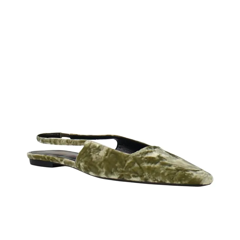 SAINT LAURENT BLADE Casual Single Shoes Women's Green-2