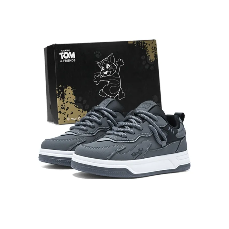 TALKING TOM Height Increasing Wear-Resistant Slip-Resistant Low-Top Skateboard Shoes Unisex-12