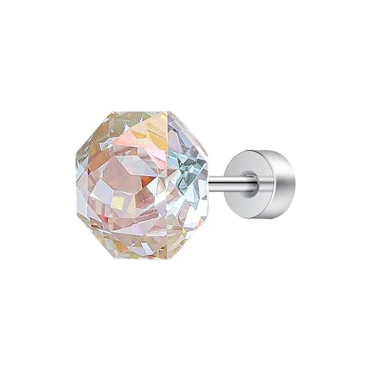MISS XIA JWY Titanium Steel Stud Earrings Unisex-16