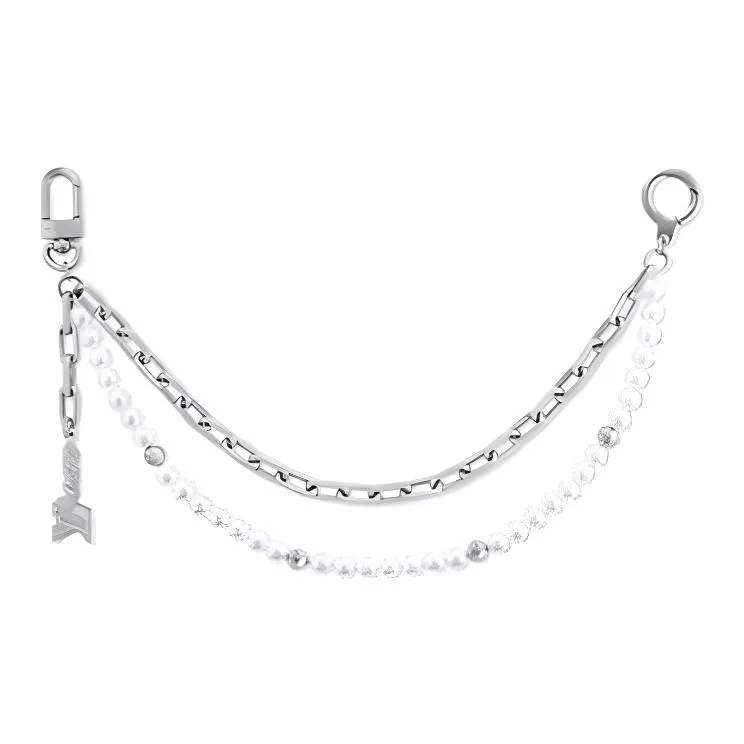 LOUIS VUITTON Pearls Chain Belt And Bag Charm-0