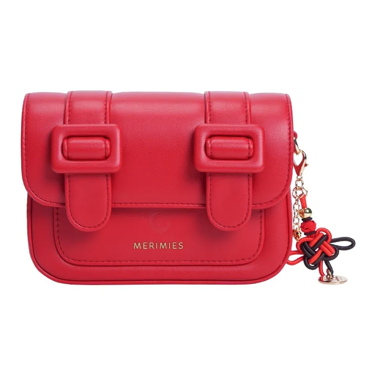 MERIMIES PU Satchel Bag, Shoulder Bag, Crossbody Bag Women's Dragon Chinese Red Passionate Chant Red-3