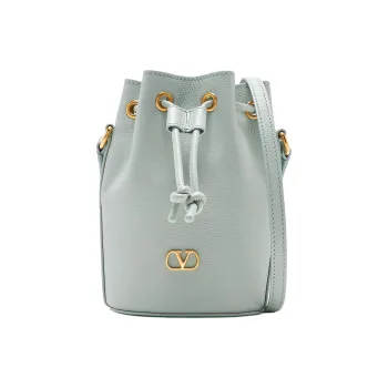 Valentino Calfskin Bucket Bags Crossbody Bag Shoulder Bag Mini Women's Blue