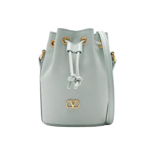 Valentino Calfskin Bucket Bags Crossbody Bag Shoulder Bag Mini Women's Blue