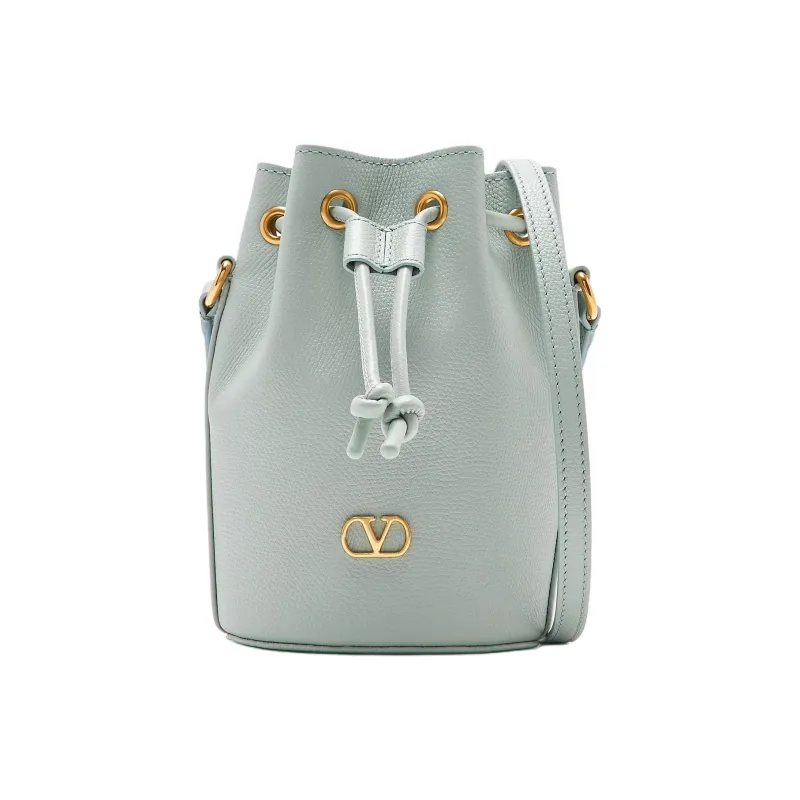 Valentino Calfskin Bucket Bags Crossbody Bag Shoulder Bag Mini Women's Blue-0