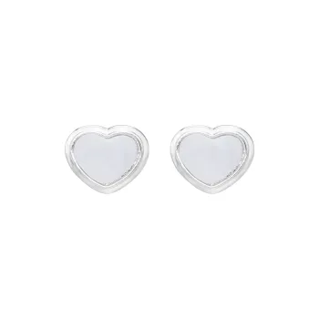 Anxious 925 Silver Needles Stud Earrings Women's