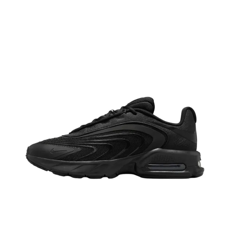 Nike Air Max Fire Anti Slip Wear Resistant Low Top Casual Shoes Unisex Black-0