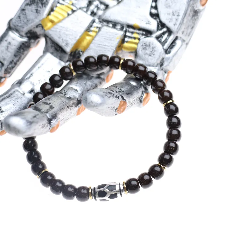 Bluish Reverie Coconut Shell Beads Bracelets Unisex-3