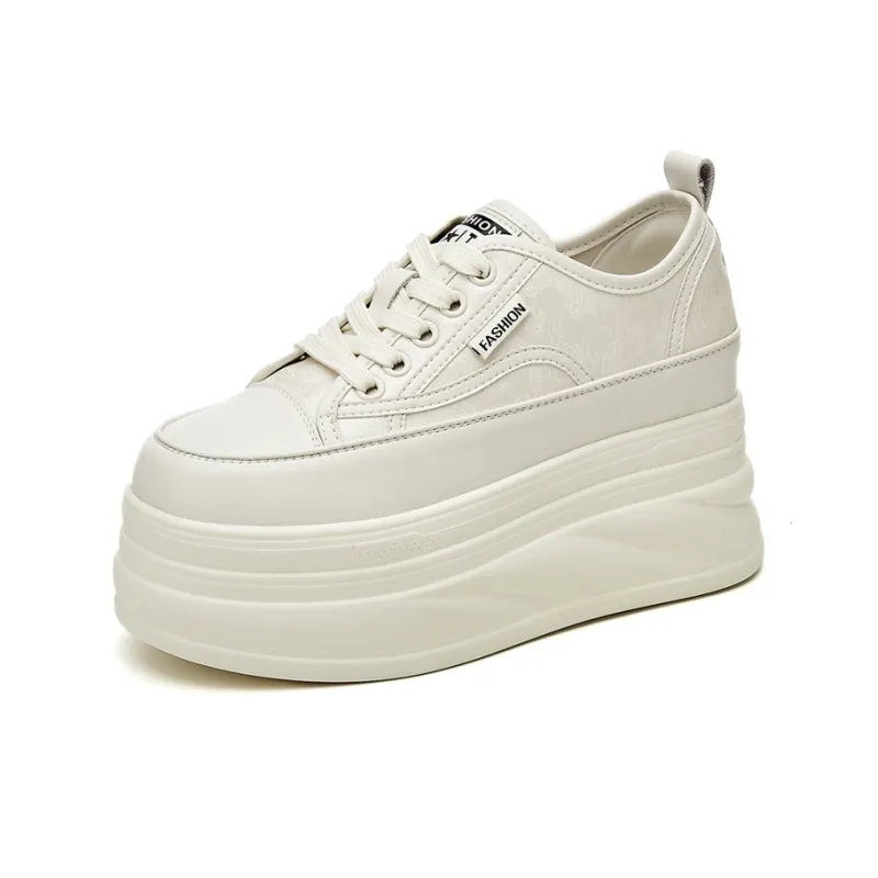 Jerden Smith Anti Slip And Wear Resistant Height Increasing Low Top Skateboard Shoes Women's-1