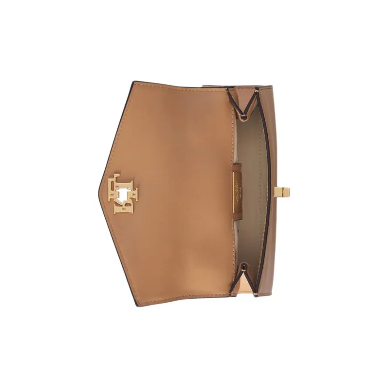 LAUREN RALPH LAUREN Leather One Shoulder Handbag Women's Beige-4