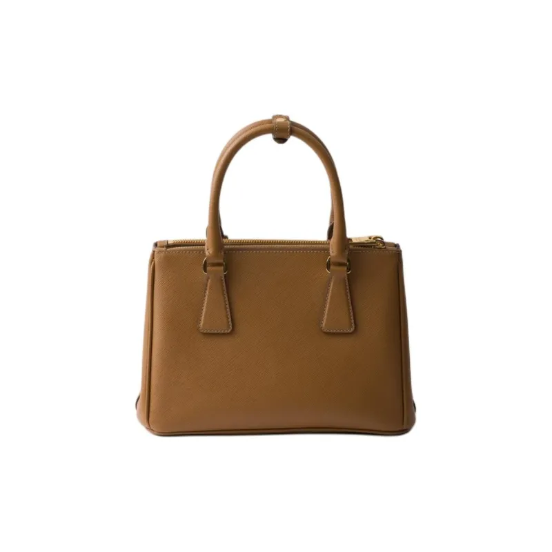 PRADA Saffiano Calfskin Shoulder Bag Crossbody Bag Handbags Small Size Women's Caramel-2