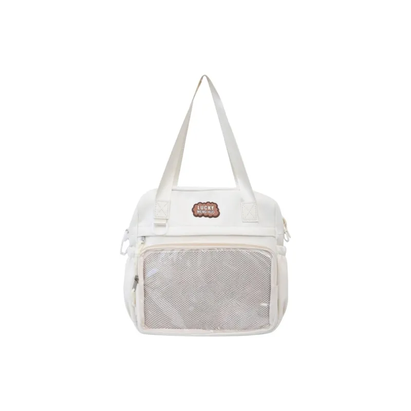 Tonlion Polyester Shoulder Bag Regular Unisex White/Blue-3