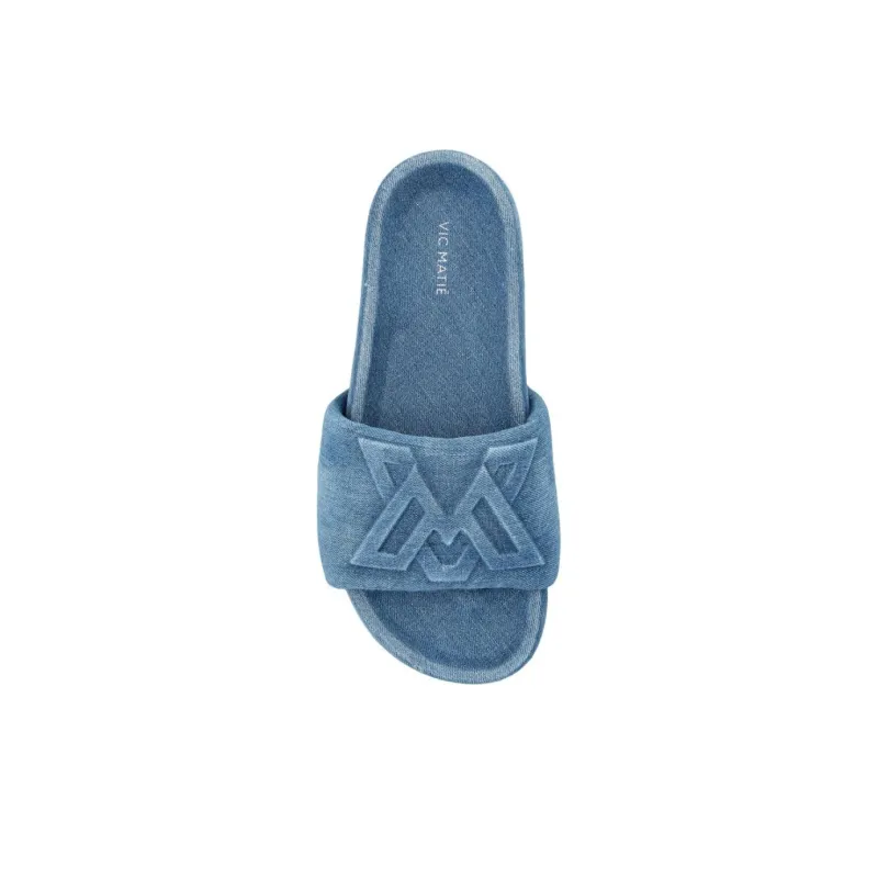 Vic Matie Logo Debossed Open Toe Sandals Women's-4