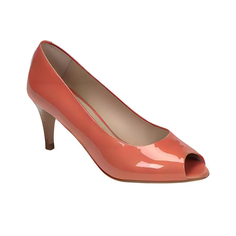 JB MARTIN Slim Heel High Heels 7cm Women's Orange-1