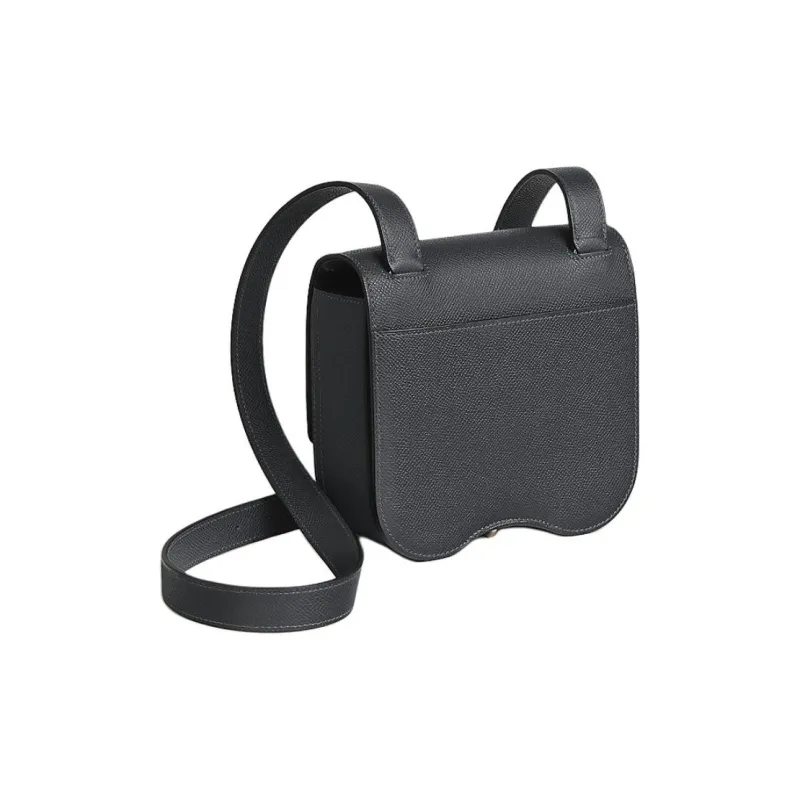 HERMES Della Cavalleria Epsom Calfskin Shoulder Bag Crossbody Bag Mini Women's 85 Ardoise Slate Gray-2