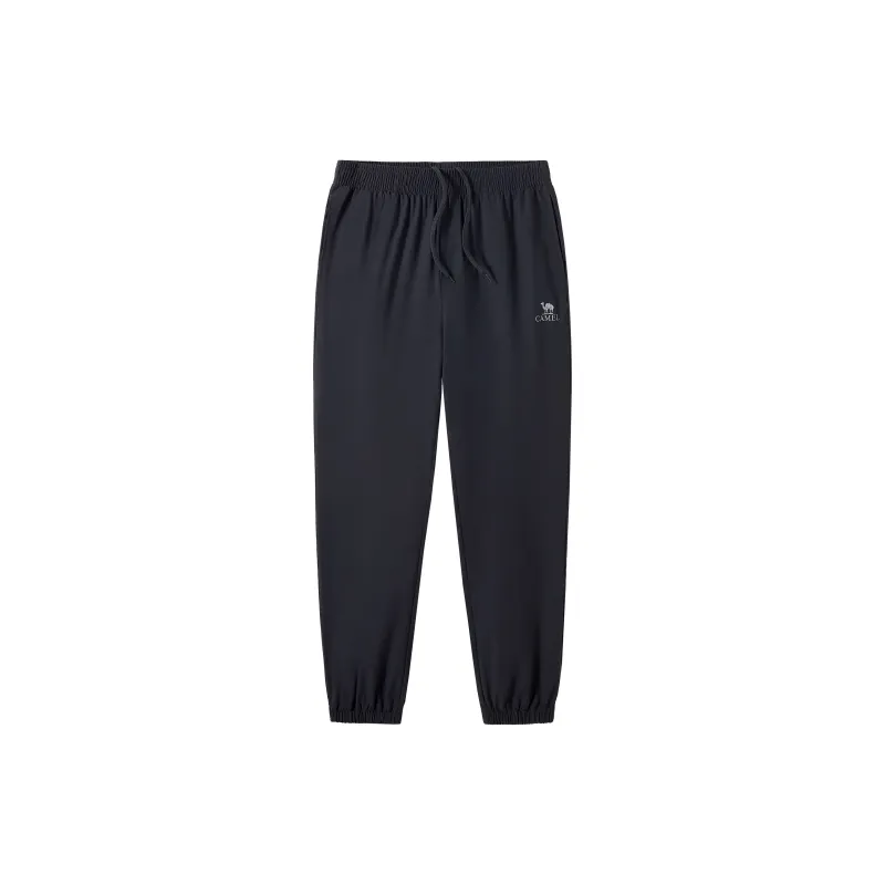 CAMEL Moisture Absorption Quick Dry Lightweight Stretch Breathable Elastic Cuff Casual Pants Men's Phantom Black-0