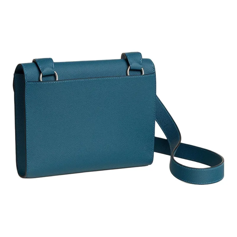 HERMES Sac A Depeches Epsom Calfskin Crossbody Bags Shoulder Bags Regular Men's 7A Bleu Thalassa Sea Blue-2