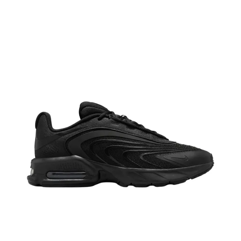 Nike Air Max Fire Anti Slip Wear Resistant Low Top Casual Shoes Unisex Black-1