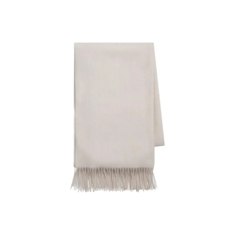 THEORY Cashmere Knit Scarves Women's White-0