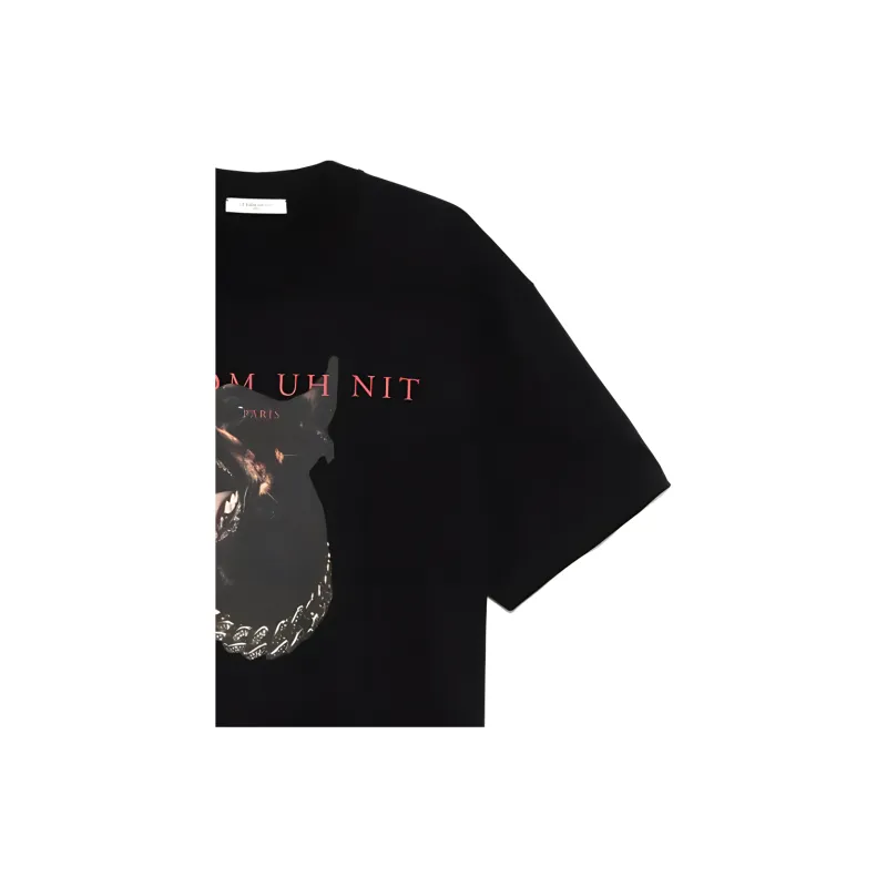 IH NOM UH NIT Dog print T shirt-4