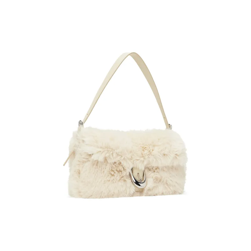 Staud Polyester Shoulder Bag Women's Cream White-1